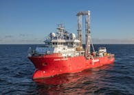 The geotechnical drilling vessel Fugro Voyager will be deployed for the downhole phase.