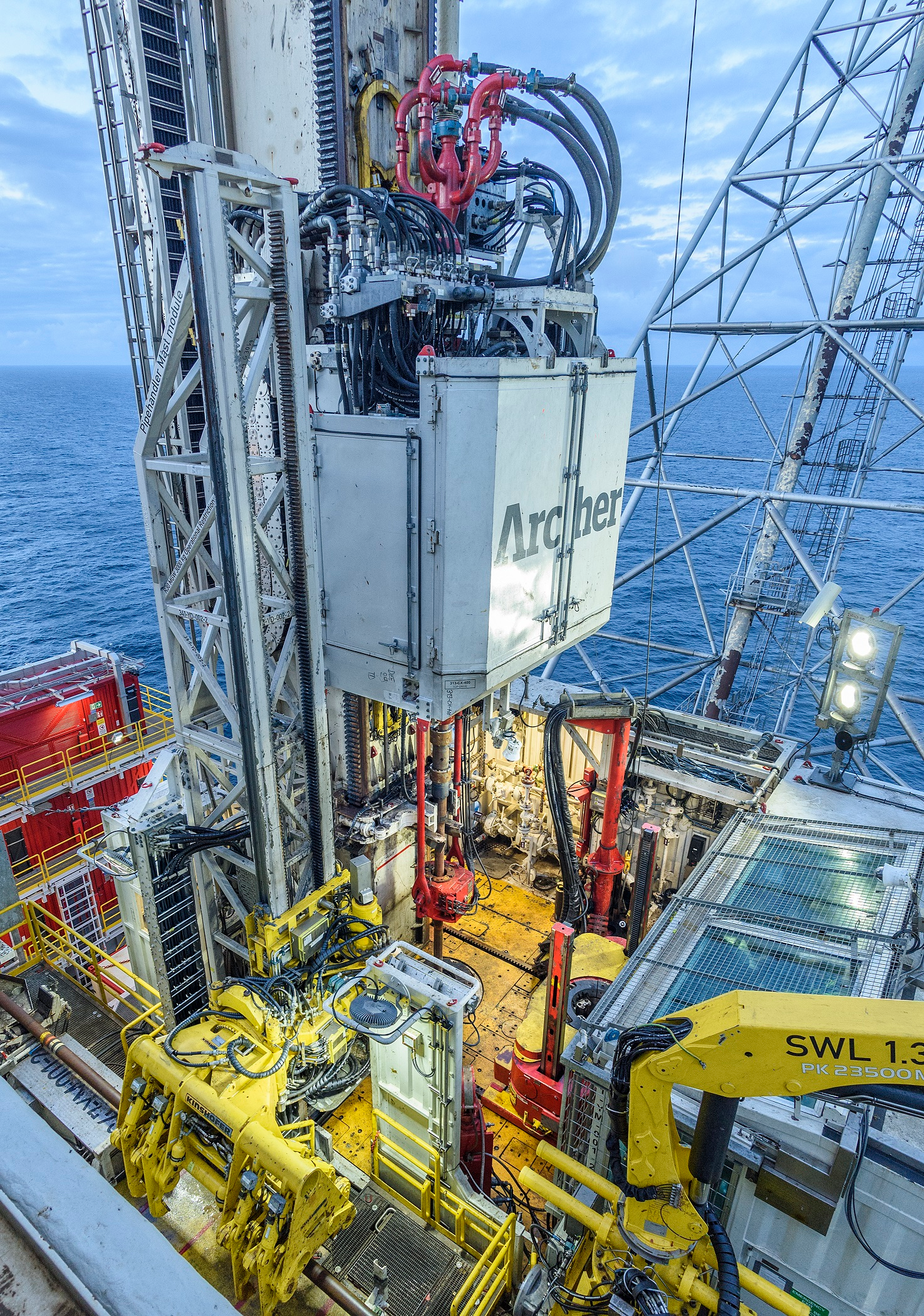 The modular rig Archer Topaz installed on Equinor&rsquo;s Heimdal platform.