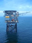 The Q13a gas platform in the Dutch North Sea.