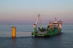The Living Stone at the SeaMade offshore wind farm in the Belgian North Sea. The Living Stone at the SeaMade offshore wind farm in the Belgian North Sea.