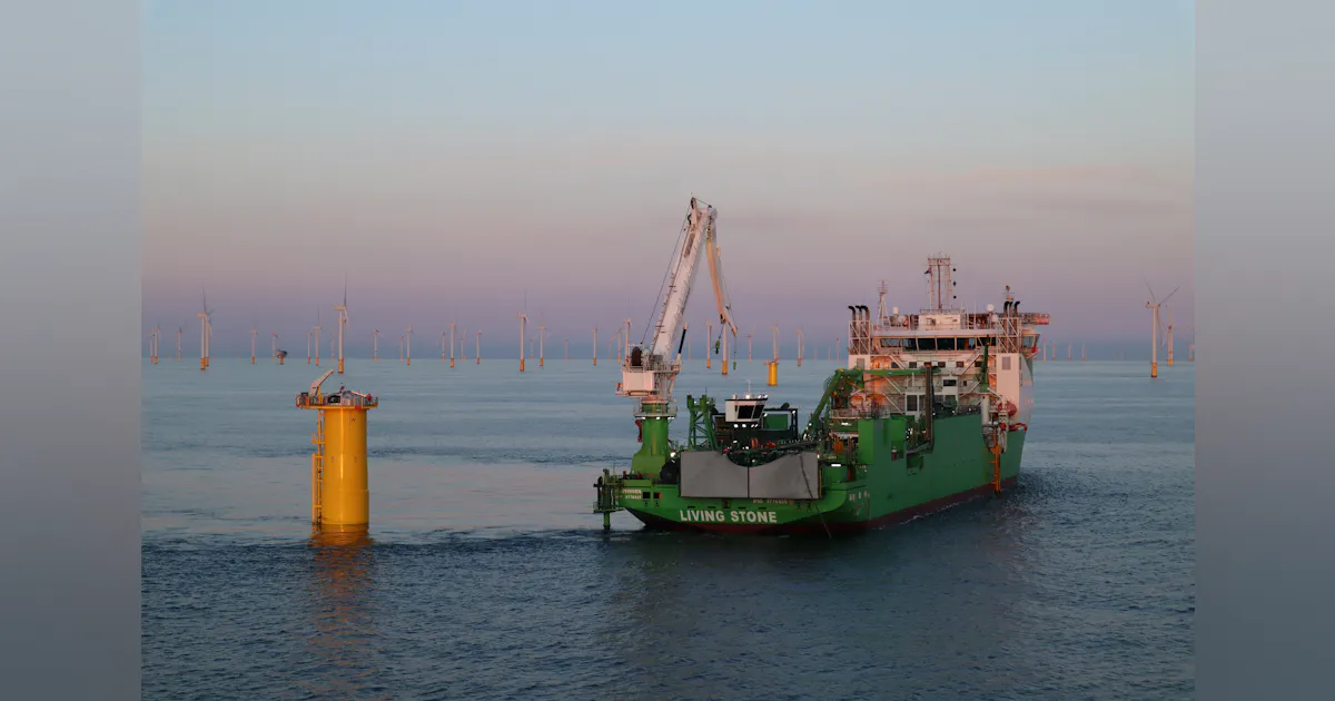 SeaMade offshore wind farm inter-array cables installed offshore ...