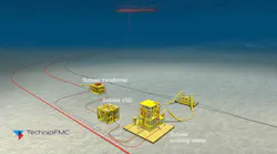 Subsea power distribution station.