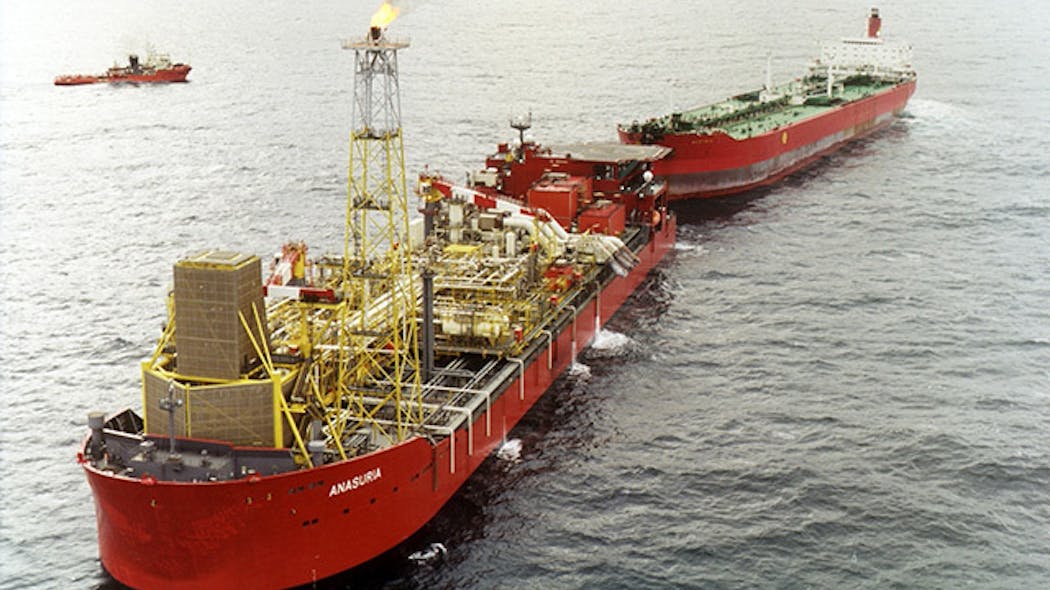 The Anasuria FPSO operates in the UK central North Sea.