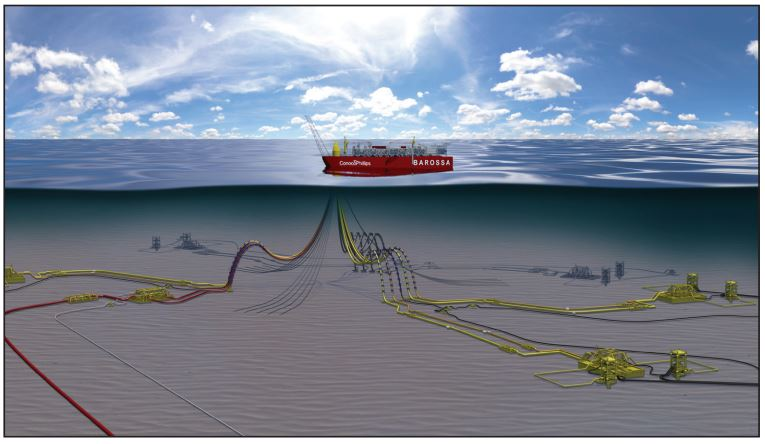 Schematic of the Barossa gas project.