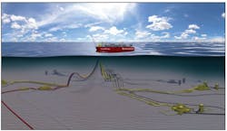 Schematic of the Barossa gas project. Schematic of the Barossa gas project.