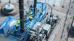 The mobile test facility at Preem’s refinery in Lysekil, western Sweden. The mobile test facility at Preem’s refinery in Lysekil, western Sweden.