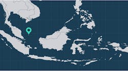 Location of the Duyung PSC offshore Indonesia.