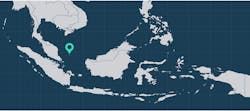 Location of the Duyung PSC offshore Indonesia.