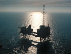 ETAP (Eastern Trough Area Project) platform in the UK central North Sea. ETAP (Eastern Trough Area Project) platform in the UK central North Sea.