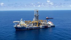 The drillship Stena Carron. The drillship Stena Carron.