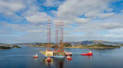 The jackup drilling rig Maersk Invincible.