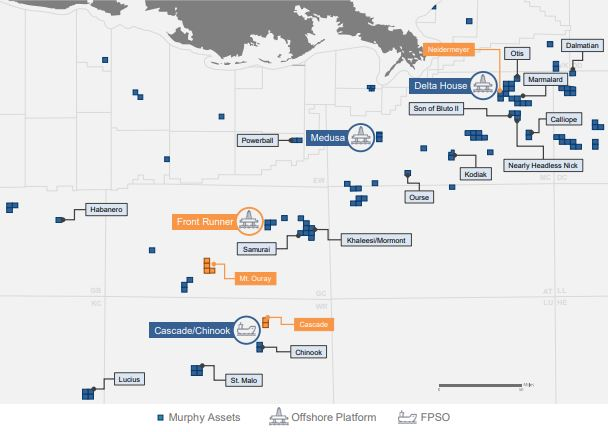 The company's Gulf of Mexico assets.