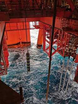 During the dual drilling operation. During the dual drilling operation.