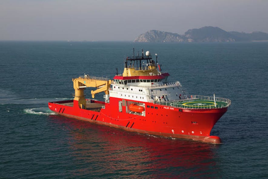 The construction support vessel Polar King.