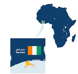 Blocks CI-705 and CI-706 offshore the Republic of Côte d’Ivoire. Blocks CI-705 and CI-706 offshore the Republic of Côte d’Ivoire.