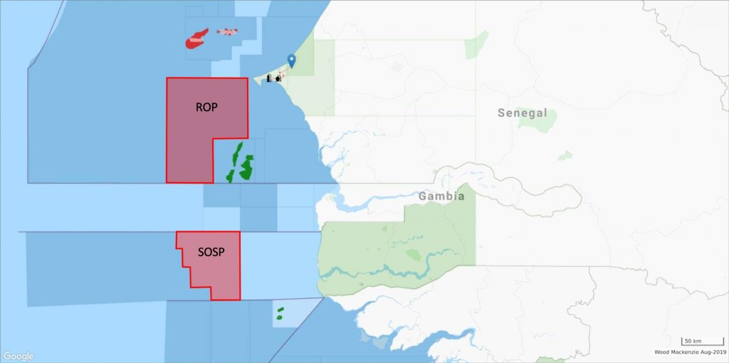 Rufisque Offshore Profond and Senegal Offshore Sud Profond license areas.