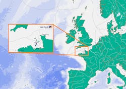 The Saint-Brieuc offshore wind farm will cover 75 sq km (29 sq mi) offshore France.