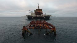 The Pioneering Spirit will now deliver the 44-year-old topsides to Able UK’s Teesside decommissioning yard in northeast England for dismantling and recycling. The Pioneering Spirit will now deliver the 44-year-old topsides to Able UK’s Teesside decommissioning yard in northeast England for dismantling and recycling.
