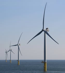 Luchterduinen offshore wind park. Luchterduinen offshore wind park.