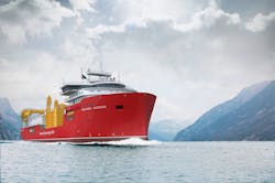 Artist’s impression of the completed vessel. Artist’s impression of the completed vessel.