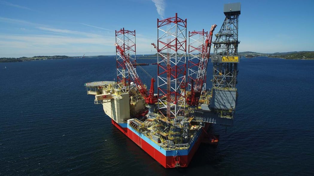 The Maersk Integrator will be the drilling contractor&rsquo;s second hybrid, low-emissions jackup.