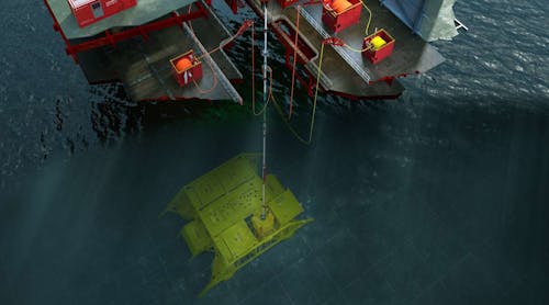 The main advantage with this concept is that the system is kept subsea and not taken onboard the rig.