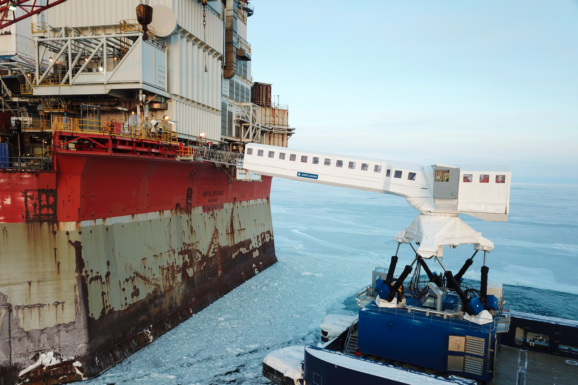 The N-type system operating in the extreme-cold winter conditions offshore Sakhalin, Russia.