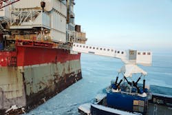 The N-type system operating in the extreme-cold winter conditions offshore Sakhalin, Russia. The N-type system operating in the extreme-cold winter conditions offshore Sakhalin, Russia.