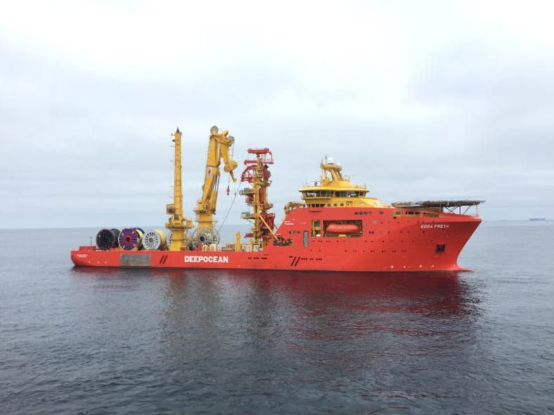 The offshore construction vessel Edda Freya.