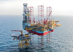 Over an 11-month period, the jackup Maersk Invincible set 12 conductors and drilled nine wells at the Valhall Flank West project.