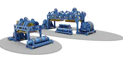 The new launch and recovery system, in single and dual configurations.