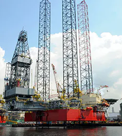 The jackup drilling rig AOD II.