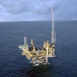 The Armada platform in the UK central North Sea. The Armada platform in the UK central North Sea.