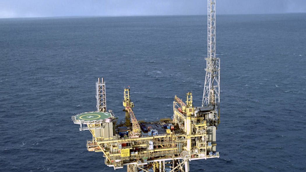 The Armada platform in the UK central North Sea.