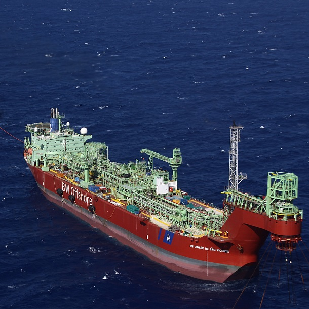 The FPSO BW Cidade de S&atilde;o Vicente.