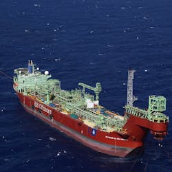 The FPSO BW Cidade de São Vicente. The FPSO BW Cidade de São Vicente.