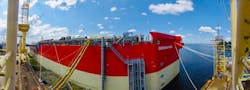 The hull of the FPSO Energean Power.
