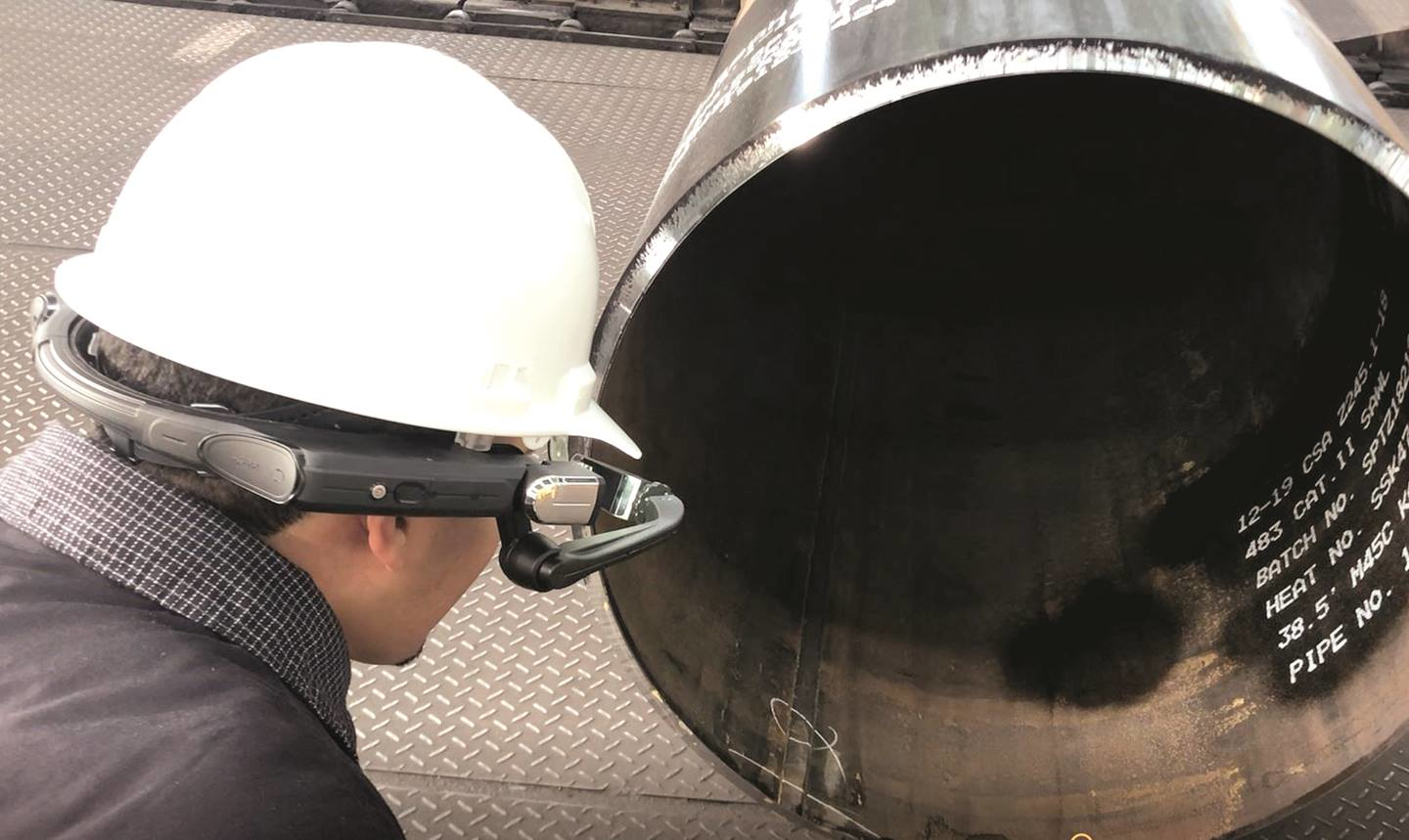 &ldquo;Smart helmet&rdquo; technology, enables engineers to inspect materials remotely to minimize people gathering while ensuring sustainability of company operations amid the COVID-19 pandemic.