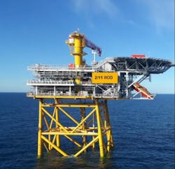 A new, normally unmanned wellhead platform planned is for the Hod field in the southern Norwegian North Sea. A new, normally unmanned wellhead platform planned is for the Hod field in the southern Norwegian North Sea.