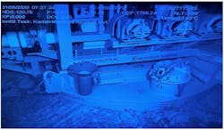 Subsea manifold at Karish. Subsea manifold at Karish.