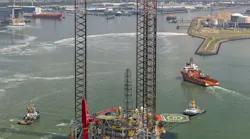 The Pickerill A topsides on the jackup Energy Endeavour.
