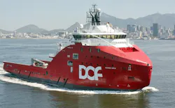 The anchor handler tug supply vessel Skandi Urca.