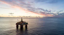 The Snorre A platform in the North Sea.