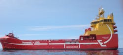 The platform supply vessel Viking Lady. The platform supply vessel Viking Lady.