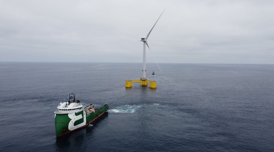 Fugro&rsquo;s positioning services ensured safety and accuracy on the WindFloat Atlantic floating offshore wind farm project.