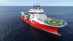 The survey vessel Edda Sun. The survey vessel Edda Sun.