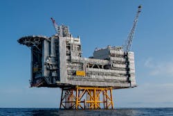 The Edvard Grieg platform in the central Norwegian North Sea. The Edvard Grieg platform in the central Norwegian North Sea.