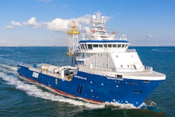 The geotechnical vessel Geoquip Speer. The geotechnical vessel Geoquip Speer.