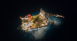 The Sleipnir arrived at the Jotun field 200 km (124 mi) west of Stavanger on Friday, July 11. The Sleipnir arrived at the Jotun field 200 km (124 mi) west of Stavanger on Friday, July 11.