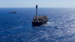 The FPSO P-74 at the Búzios field offshore Brazil.